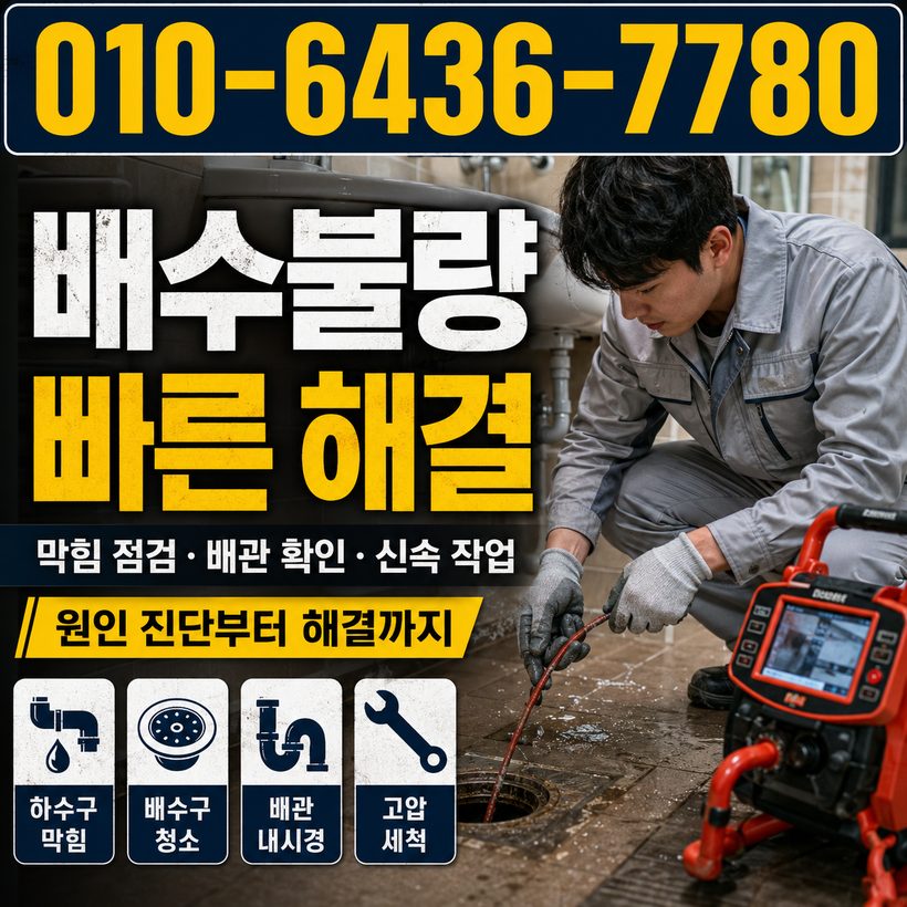 성건동 지역 세면대뚫음 관련 이미지